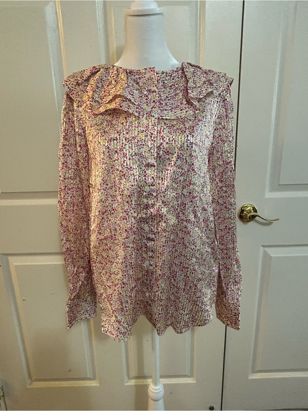NET J. Crew floral blouse, Small